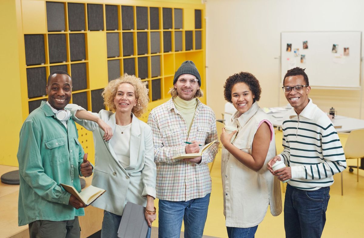 People smiling together
